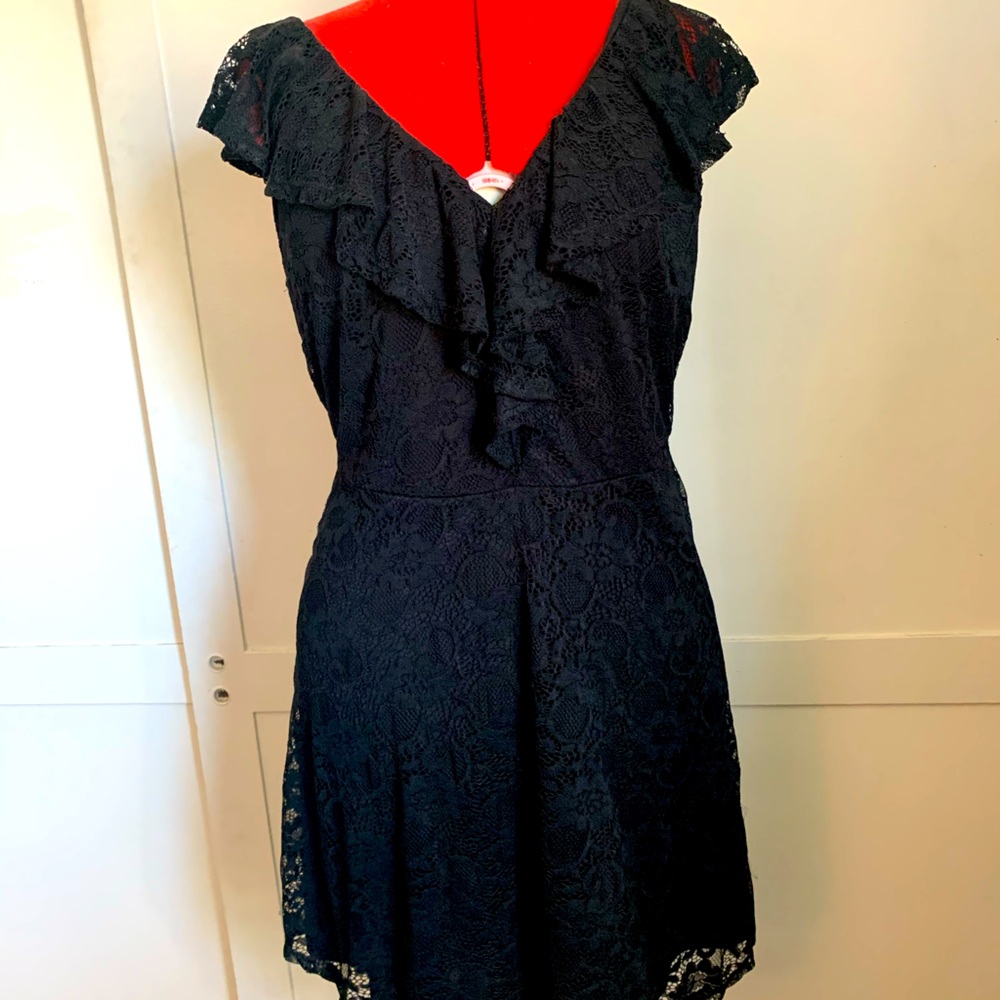Forever 21 Plus Black Lace Dress 1X NWT